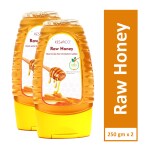 KesarCoKashmiri Raw Honey NMR Tested 500gm(BOGO - 250gm x 2)