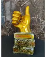 Miss Peach - Multicolor Handicraft Hand Thumbs Up Palm Showpiece For Home Decor Items , Diwali Gift, Best Gift for Diwali Decor, Diwali Decoration
