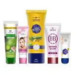 Vetoni Women's Care Kit - White Expert, BB Cream, Sun Block, Neem Face Wash & Soft Touch Lip Balm. Pack of 5