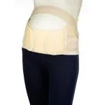 Mee Mee Pre & Post Natal Maternity Corset Belt | Skin Friendly, Easy Stretching, LightWeight, Belly Supporter Band | Helps To Improve Posture, Relives Back Pain, Abdominal Binder Pelvic Waist Support & Supports Core Muscles (Beige, L Size)
