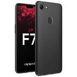 Shagya Oppo F7 Black Silicone Back Cover Case (Set Of 2)