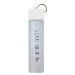 Welour Glass Good Morning Print Luxury Water Bottle - 500 Ml