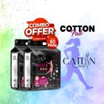 Cailin Care Extra Large Cottony Soft Sanitary Pads For Heavy Flow (Total 80 Pads | XXXL | 320mm)