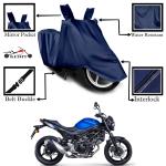 Kedit Suzuki SV650 Motorcycle Bike Scooty Cover Navy Blue Colour Water Resistant - UV Protection & Dust Proof Imported Fabric Quality,Sun Protection,Weather Bike - Scooty Two Wheeler Body CoverSuzuki SV650