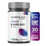 Decode Age NMN Pro UTHEVER 500 World’s Most Trusted| Ultra-Pure | Slow Down Aging | Cellular Repair | Boost NAD+ | Improve Muscle Strength | Neurological function | Heart health (30 Capsules)