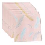 TAYLORED HOME Wallpaper - Self Adhesive Feather Print PE Foam 3D Wall Stickers/DIY Wallpaper for Home Hotel Living Room Bedroom & Café (Pink Pack of 15 Sheet (79Sq.Ft.))