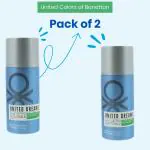 United Colors of Benetton Go Far Deodorant for Men Pack of 2