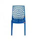 Chairman Orthopedic Support Armless Plastic Chair Perfect for Home Garden Office and Restaurants (Blue Colour)