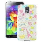 Heartly Samsung Galaxy S5 I9600 Pink Tower Back Case Cover