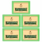 KA Khadi Ark Herbal Natural Handmade Neem Tulsi Bath Soap 125gm each Pack of 5