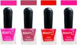 OUR Beauty Multicolor High Quality Quick Dry Long Lasting Hd Colors Nail Polish Pcs Vc61, 32 ml (Set Of 4)