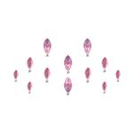 Comet Busters Swarovski Crystal Light Pink Bindi With Diamond For Women (BIN103) Pack of 1