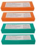 Makeup Mania Non-Woven Body Wax Strips Disposable Strips (Ivory, Blue) Strips (280 Strips, Set of 4)