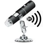 Microware Jiusion-Wifi Microscope Metal USB Digital Microscope,Black