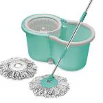 Spotzero by Milton Ace Spin Mop, Aqua Green