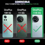 Casotec Armor OnePlus 11R 5G Defender Case | Rotating Ring Holder & Kickstand in-Built | Military Grade Armor | 360 Degree Protection Back Cover for OnePlus 11R 5G (Black)