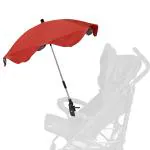 Babymoon UV Rays Protection Parasol Rain Canopy Cover Clamp Carriage Sun Shade Pram Stroller Umbrella (Red)