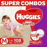 Huggies Wonder Pants Baby Diapers Medium 108 Pieces