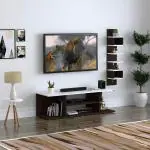 Asher Engineered Wood TV Unit/ TV Stand/ TV Cabinet/ TV Entertainment Unit (Wenge/White) (Ideal for 60 Inch) (D.I.Y)