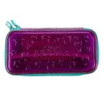 Smily Kiddos Purple Polyvinyl Chloride Zipper Pencil Box