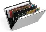 Stealodeal Silver Fsb-Plain ATM 6 Card Holder (Set Of 1)