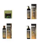 Herba Grace Pack Fenugreek & Black Seed Oil, Shampoo, Conditioner-200ml Each + Mint Face Pack-100ml