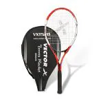 Vector X VXT 520, 27 inches Senior with 3/4th cover Strung Tennis Racquet (Red)
