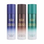FRENCH ESSNECE Premium No Gas Combi Pack (Desire+,Intimate,+Oud Royal) Body Spray Unisex (360 ml, Pack of 3)