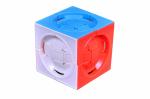 Trade Globe Deformed 3x3x3 Centrosphere Sticker Less Cube Puzzle - Twist Cube Puzzle Smart Brain Teaser Toy Game - Extract Look Cube (Multi Colour)
