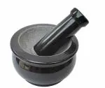 MYNAKSHA Pure Granite Stone Mortar and Pestle Set, kharad
