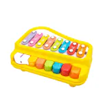 BUMTUM 2 in 1 Baby Piano Xylophone Toy For Toddlers 1-3 Years Old, 8 Multicolored Key, Keyboard Xylophone Piano, Musical Learning Instruments Toy For Kids(Girls & Boys)