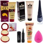 SWIPA Kajal, eyeliner, cc Cream, foundation, 2 In 1 Compact, scrub 50gm (Pack of 7)