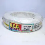 Super GEC White Cotton Wrapped 3 Core Wire for Iron and Press Cable 23 to 40mm