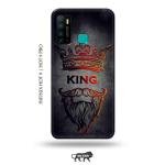 Tweakymod Printed Beard King Back Cover For Infinix Hot 9