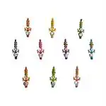 Comet Busters Multicolor Bindi For Women