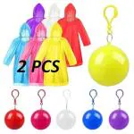 ToYooZe Emergency Ball Raincoat rain jacket kids raincoat girls raincoat rains raincoat long rain coat waterproof raincoat rainjacket rainwear (PACK OF 2)