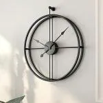 Luxury Black Round Wall Clock