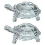 Indusbay Crystal Glass Turtle-Tortoise for Feng Shui and Vastu-Best Gift