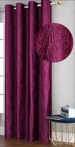 RIFTREE Tree Design Polyester Window Curtain for Living Room & Decoration Home Pack of 1 pcs- 4 X 5 FEET - Purple