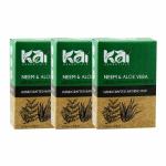 Kai Essentials Neem & Aloevera Handmade Soap Handmade Herbal Soap 125g - Bathing Bar (Pack of 3)