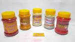 Bhakti2Shakti - Making Worship Special - Kumkum + Haldi + Gulal + Akshat + Abrak Jar | 5in1 Combo Pack | Festival Pooja Needs | Red kumkum | Yellow Turmeric | White Akshat | Pink Gulal | Silver Bhudal