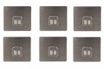 Alboss Magic Adhesive Sticker for Bathroom Self Corner Shelves Pack of 6 Pcs (Only Stickers)