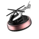 BKN Helicopter Jet Glider Alloy Car Solar Air Freshener (Pink)
