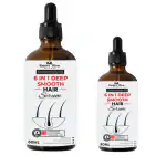 Nature Glow Herbal 6-in-1 Deep Smooth Hair Serum - Nourishing Formula for Silky, Frizz-Free Locks and Vitamin E | For Men and Women -(30+60)ml