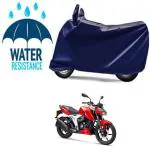 RONISH Waterproof Two Wheeler Cover for TVS (Apache RTR 160 4V, Blue) Apache RTR 160 4V BS6