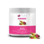 Bliss Welness Biotin Powder With Beetroot Powder, Pomegranate, Amla Extract, Bamboo Shoot Extract, Supports Glowing Skin, Healthy Hair - 120 Grams