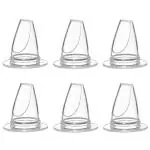 PGD Silicone Nipple Sipper or Spout for Baby Feeding Bottles (Pack of 6)