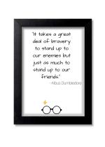 Blue Nexus Harry Potter Quotes Wall Poster with Wall Frame Room Art Painting Collection A4 size 10x13