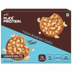 RiteBite Max Protein Cookies Cashew Delite (Pack of 12) 720g| Zero Added Sugar