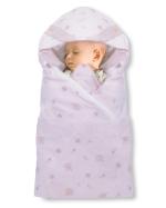 Pokory Warm Wrap New Born Infant Baby Girls and Boys Luxury Soft Warm Wrapper Cover Winter Blanket Cum Quilt Towel Sleeping Bag Wrap for 0 to 12 Months- Pink Blue-One set of 2 Pieces